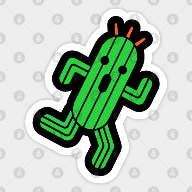 cactuar Sticker by allysontx